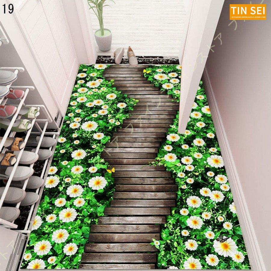 玄関クリーンマット石タイル調 オーロラ 長方形 屋外 水洗い 汚れ落とし 玄関クリーンマット 滑り止め 汚れ落とし 滑り止め 個性的な柄 レトロ ドアマット 