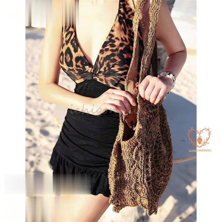 かごバッグ レディース トートバッグ ショルダーバッグ レース 肩掛け ストローバッグ 遠足 手提げバッグ 旅行 ハンドバッグバスケット 