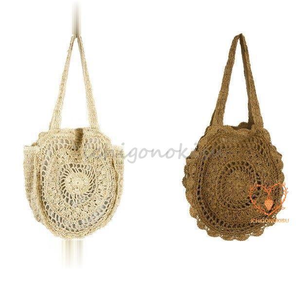 かごバッグ レディース トートバッグ ショルダーバッグ レース 肩掛け ストローバッグ 遠足 手提げバッグ 旅行 ハンドバッグバスケット 
