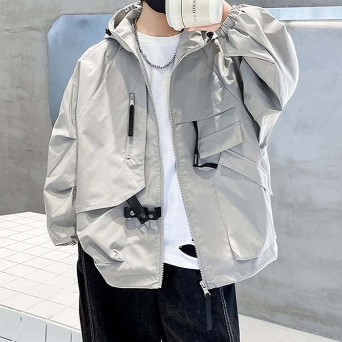 小学生 男の子 マウンテンウインドブレーカー ジャンパー フード付きジャケット 春秋 キッズ 子ども アウター ジュニア 通学 子供服 韓国 