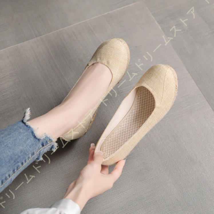 柔らかい パンプス ラウンドトゥ 5CM ウェッジソール レディース フォーマル 結婚式 通勤 かわいい 秋 夏 疲れない 春 無地 宴会 美脚 ジュート 女性 防滑 