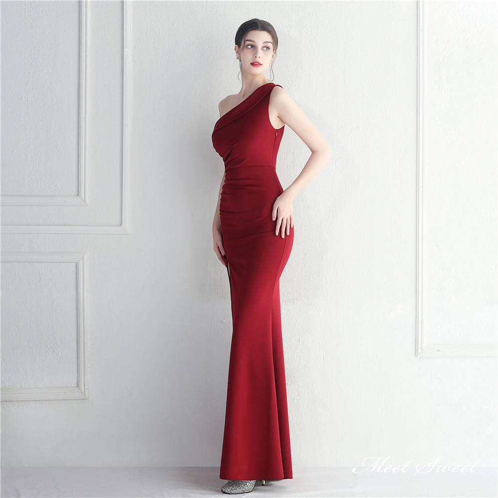 カラードレス マーメイドドレス パーティードレス スリット アシンメトサテン イブニングドレス 二次会 結婚式 ファスナー ウェディングドレス 発表会 