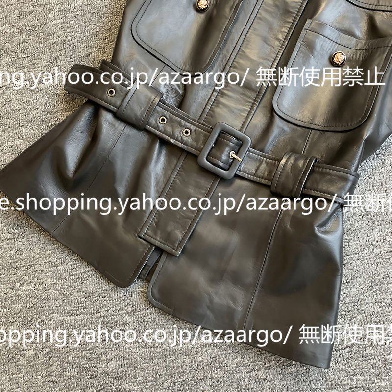 春夏秋冬 。 ベスト レディース レザーベスト 羊革 チョッキ 通勤 ベスト前開き カジュアル バイク用ベスト おしゃれ ジレベスト フォーマル 