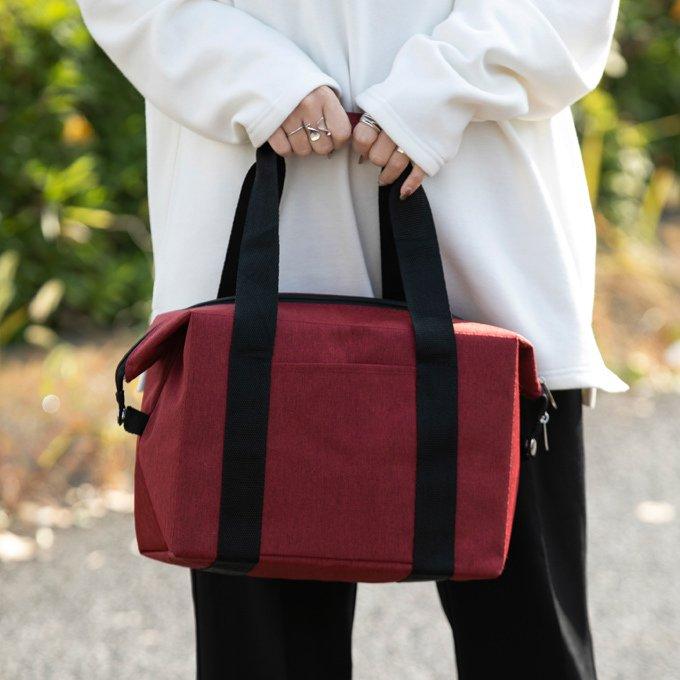 トートバッグ 男女兼用 保冷 保温 大容量 スクエア型 アルミ素材 エコバッグ ジップ付き 買い物バッグ 