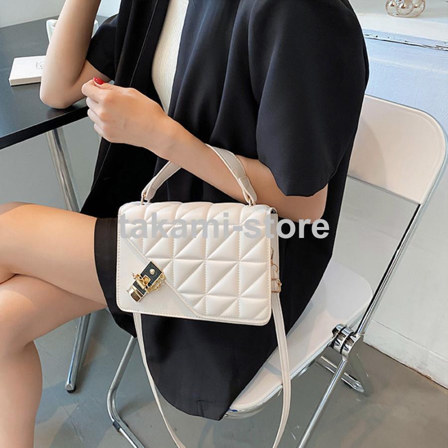 キルティングバッグショルダー PUレザー  