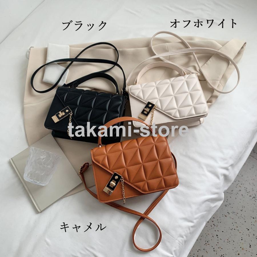 キルティングバッグショルダー PUレザー  