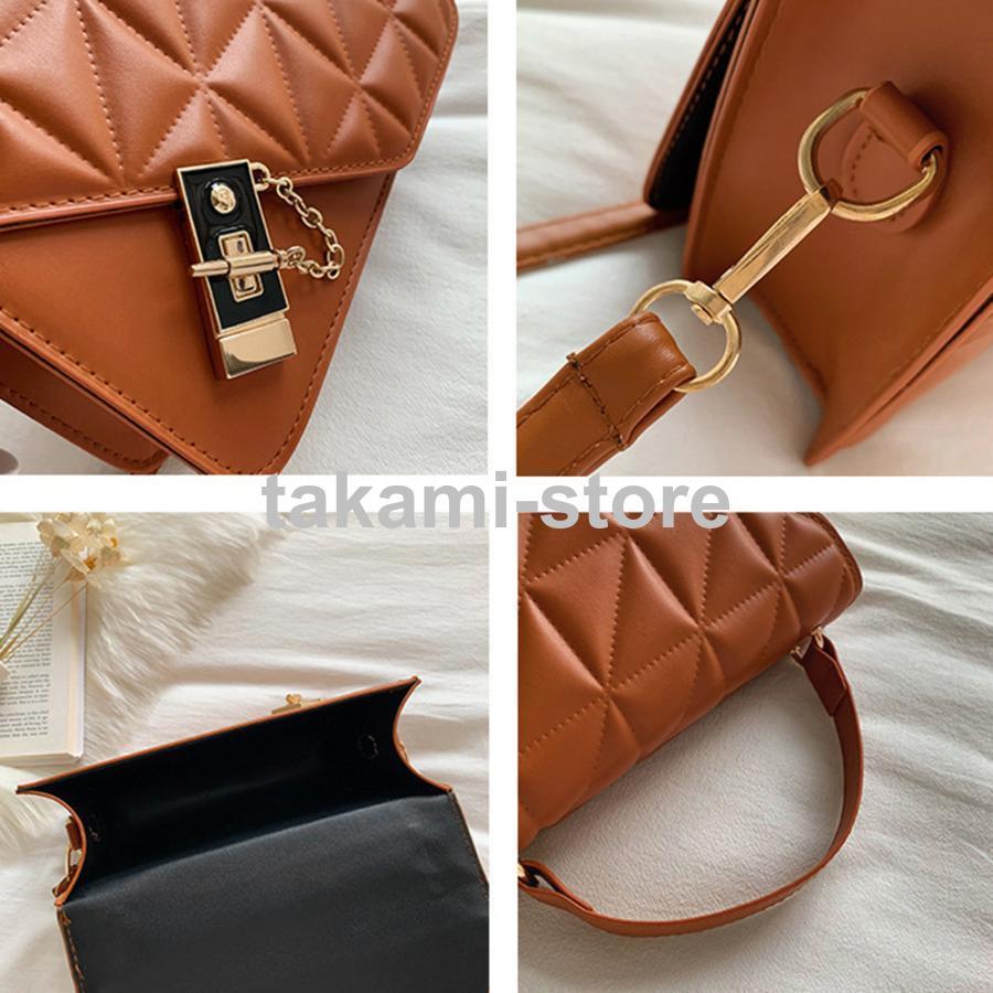 キルティングバッグショルダー PUレザー  