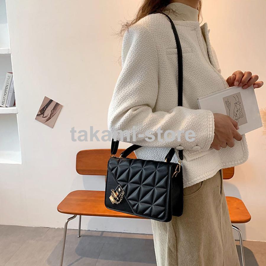 キルティングバッグショルダー PUレザー  