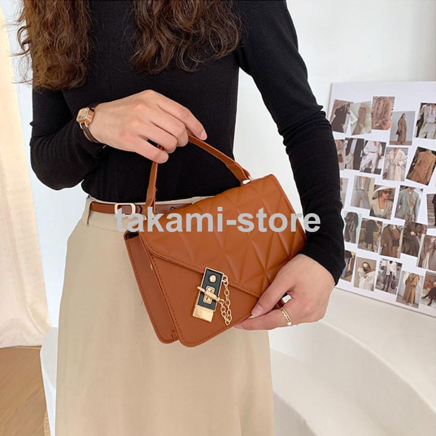 キルティングバッグショルダー PUレザー  