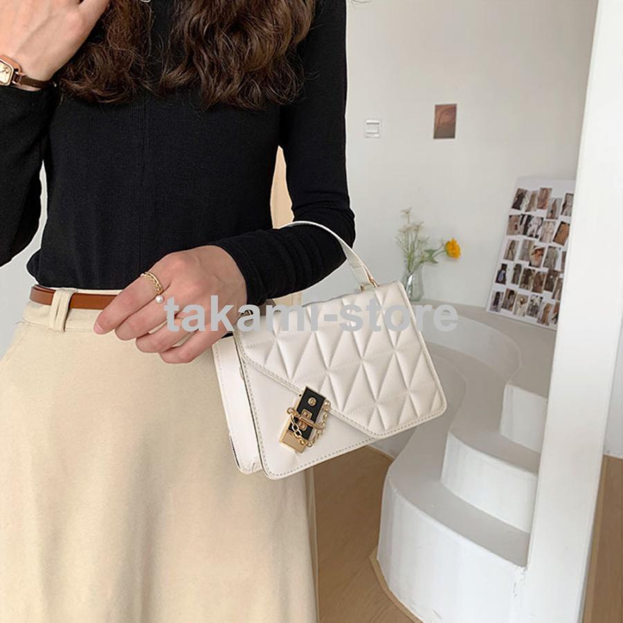 キルティングバッグショルダー PUレザー  