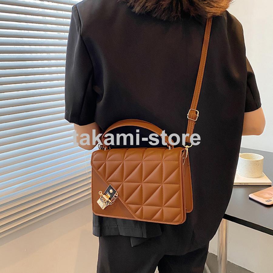 キルティングバッグショルダー PUレザー  