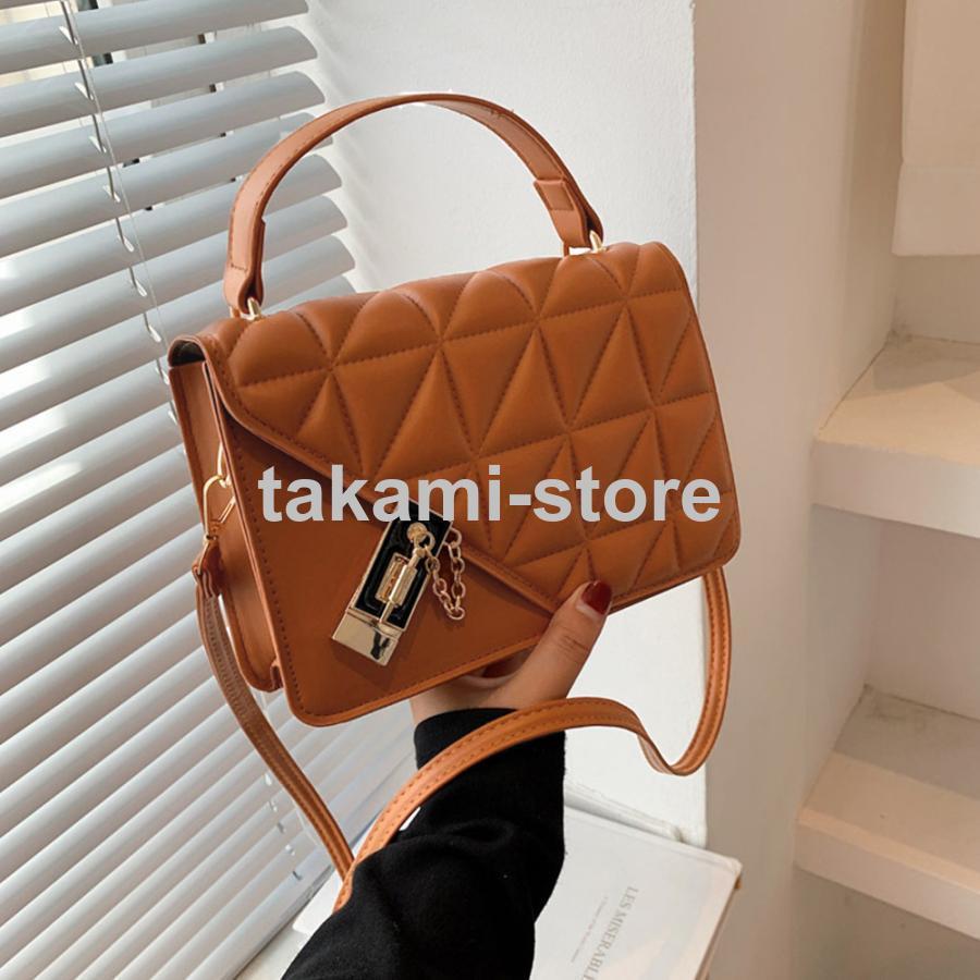 キルティングバッグショルダー PUレザー  