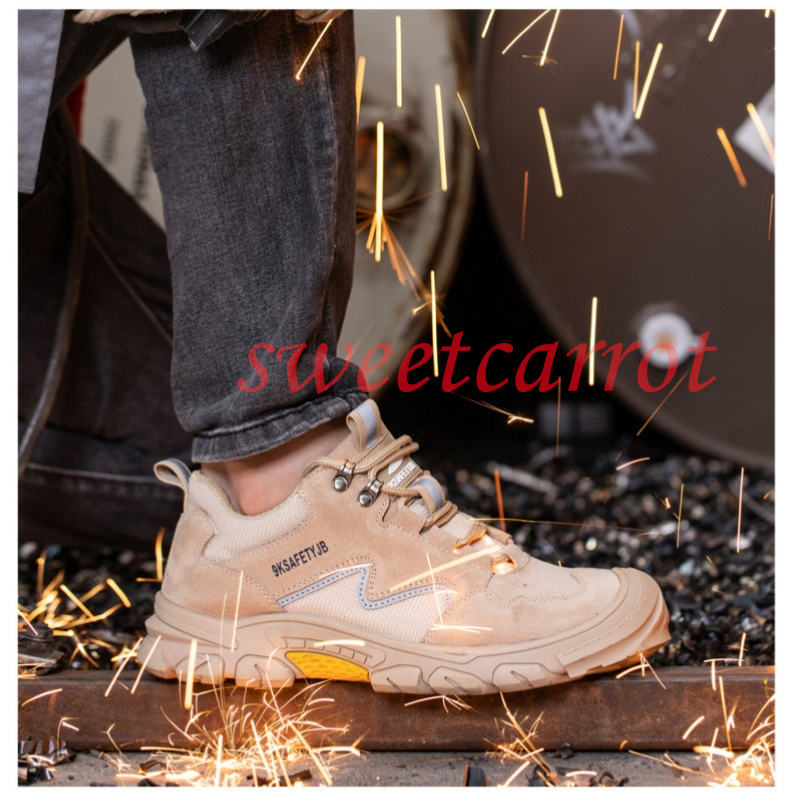 3COLOR 作業靴 滑り止め 安全靴 メンズ おしゃれ 踏み抜き防止 通気 つま先保護 安全保護 スニーカー 夏 四季 作業用品 工業用品 