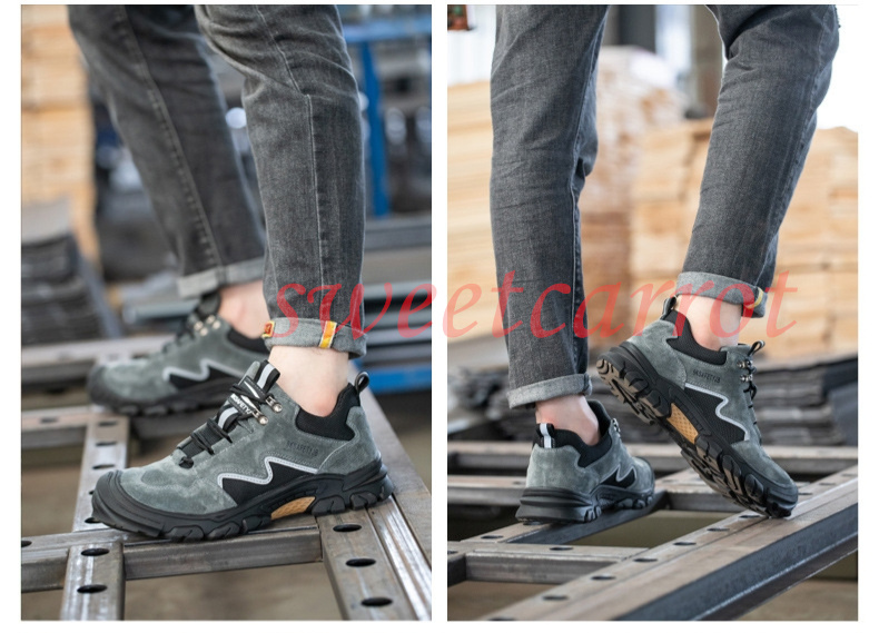 3COLOR 作業靴 滑り止め 安全靴 メンズ おしゃれ 踏み抜き防止 通気 つま先保護 安全保護 スニーカー 夏 四季 作業用品 工業用品 