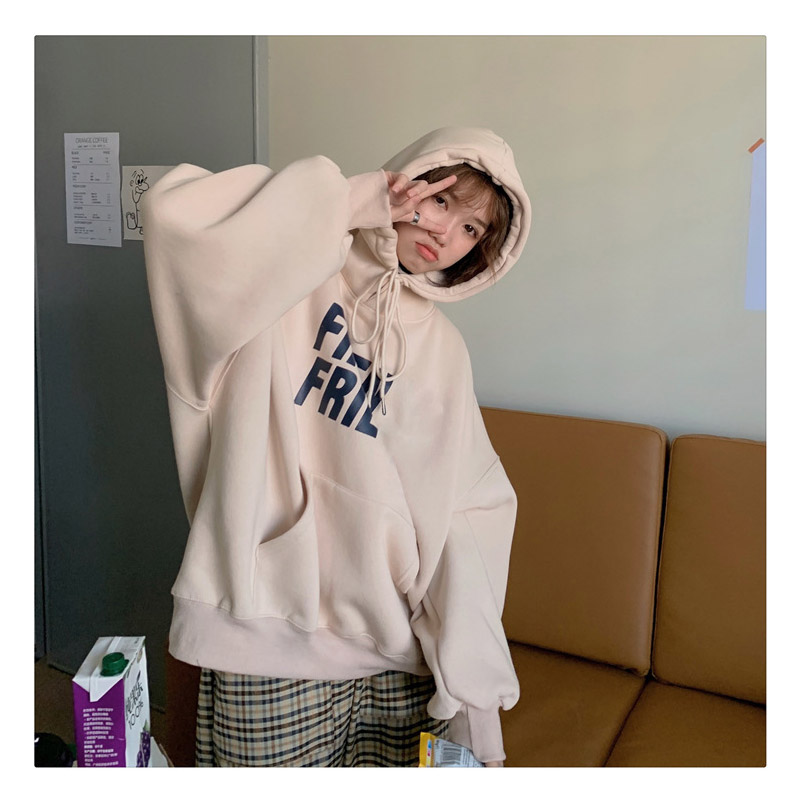 レディース フード付き 大きいサイズ 春秋トップス ルームウェア かわいい スウェットアウター おしゃれ ゆったり プルオーバービッグシルエット 