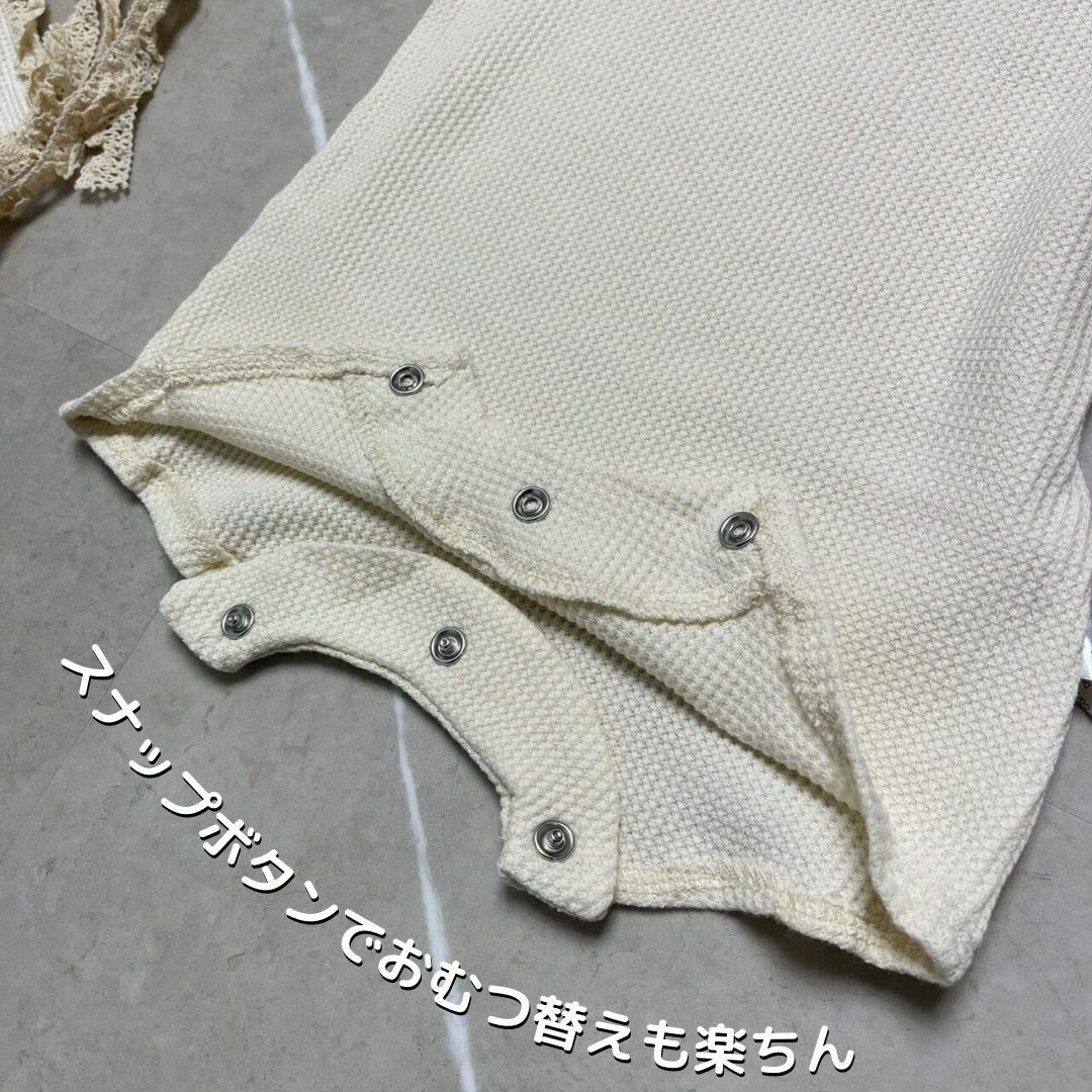 ワッフル ロンパース ボンネットセット ベビー服 ベビーロンパース 赤ちゃんロンパース 秋 新生児 新生児ロンパース 春 セレモニードレス ワッフルロンパース 