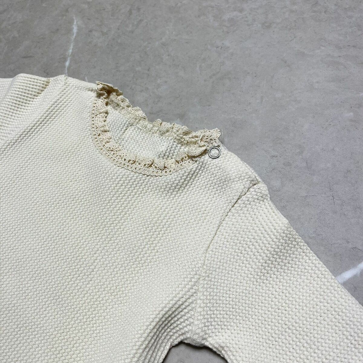 ワッフル ロンパース ボンネットセット ベビー服 ベビーロンパース 赤ちゃんロンパース 秋 新生児 新生児ロンパース 春 セレモニードレス ワッフルロンパース 