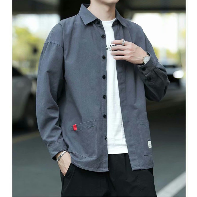シャツ メンズ 長袖 カジュアルシャツ おしゃれ ミリタリーシャツ はおり シャツジャケット 春服 秋服 綿100％ ビジネス 