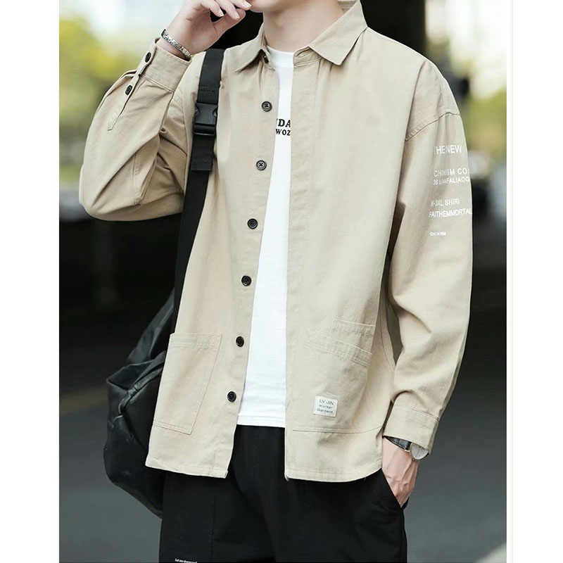シャツ メンズ 長袖 カジュアルシャツ おしゃれ ミリタリーシャツ はおり シャツジャケット 春服 秋服 綿100％ ビジネス 