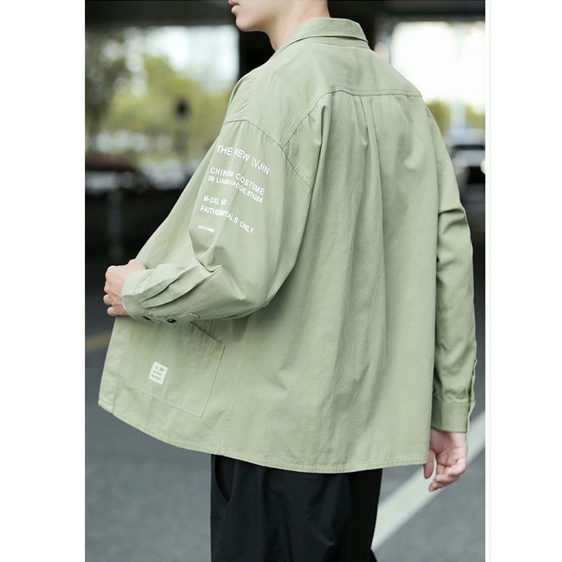 シャツ メンズ 長袖 カジュアルシャツ おしゃれ ミリタリーシャツ はおり シャツジャケット 春服 秋服 綿100％ ビジネス 