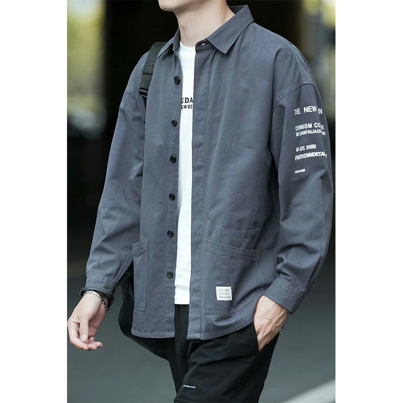 シャツ メンズ 長袖 カジュアルシャツ おしゃれ ミリタリーシャツ はおり シャツジャケット 春服 秋服 綿100％ ビジネス 