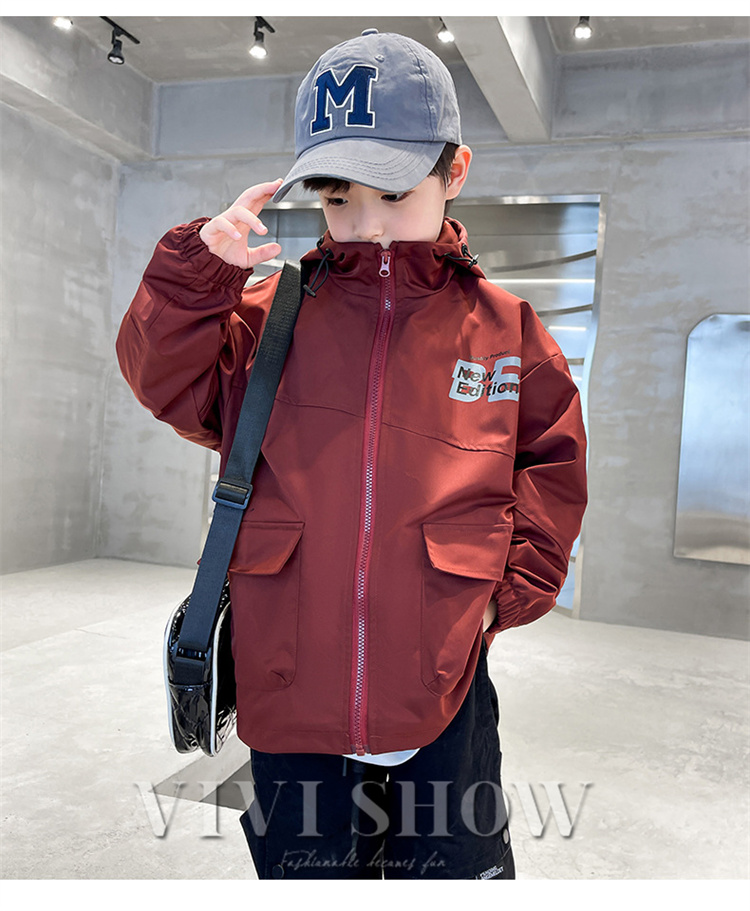 キッズ アウター 長袖 トップス シンプル フードつき おしゃれ 着やすい ゆったり ハイネック あわせやすい カジュアル ジッパー 動きやすい 