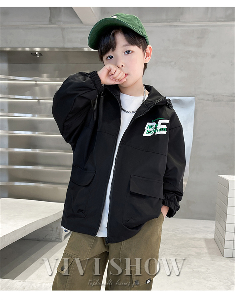 キッズ アウター 長袖 トップス シンプル フードつき おしゃれ 着やすい ゆったり ハイネック あわせやすい カジュアル ジッパー 動きやすい 