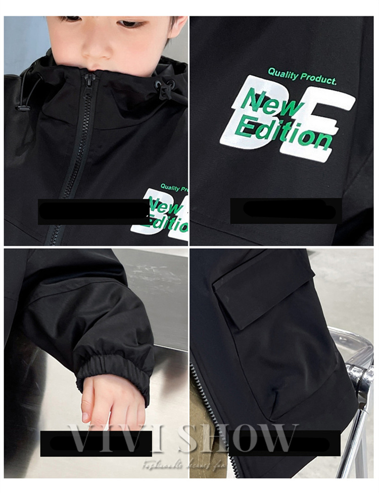 キッズ アウター 長袖 トップス シンプル フードつき おしゃれ 着やすい ゆったり ハイネック あわせやすい カジュアル ジッパー 動きやすい 