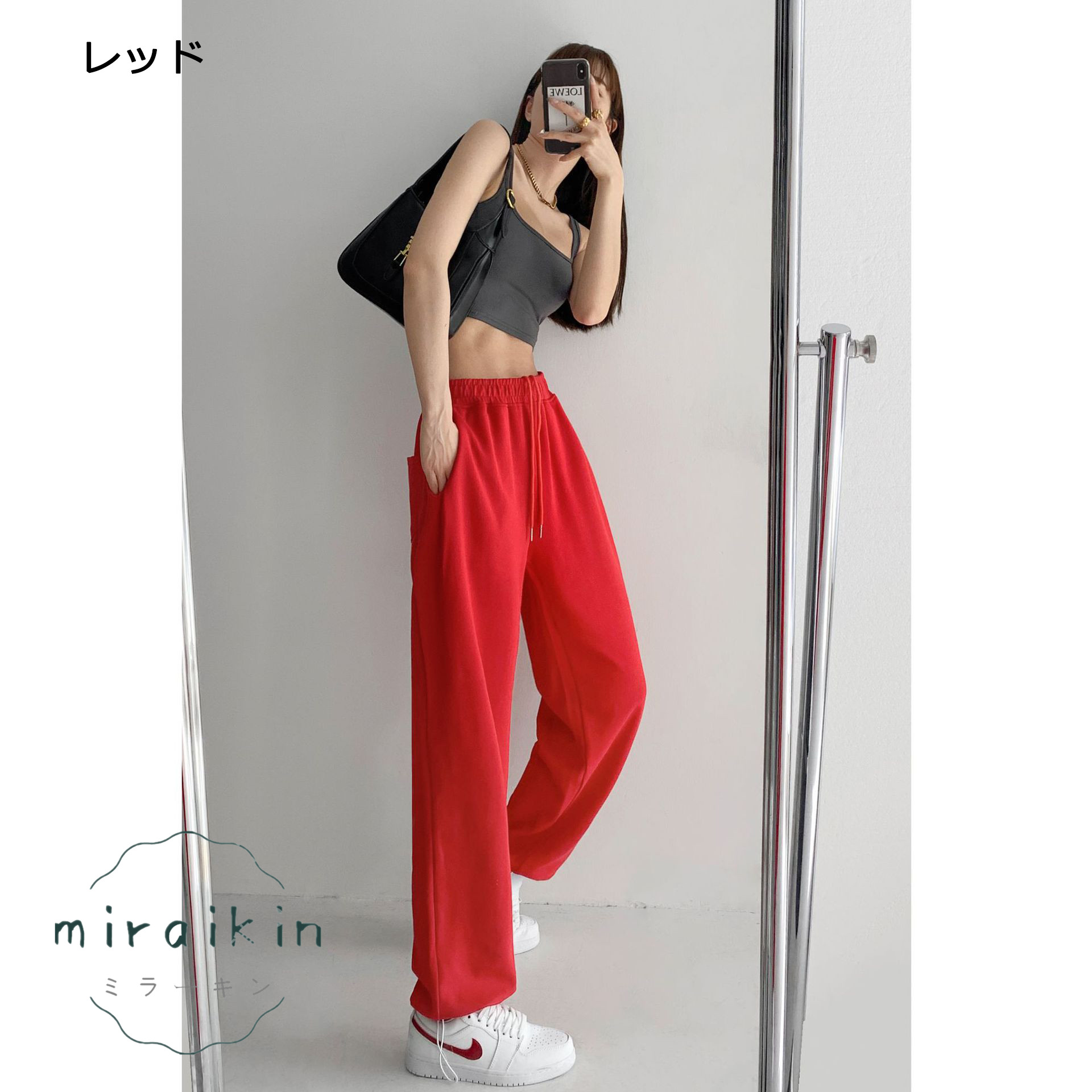 スウェットパンツ 韓国 レディース 新作 ドローストリング ジョガーパンツ ゆったり ファッション オルチャン ランニングウェア スウェット ウエストゴム パンツ