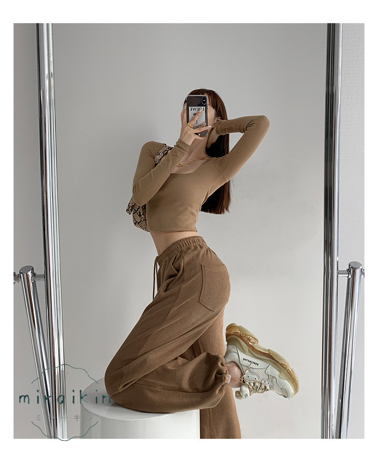 スウェットパンツ 韓国 レディース 新作 ドローストリング ジョガーパンツ ゆったり ファッション オルチャン ランニングウェア スウェット ウエストゴム パンツ