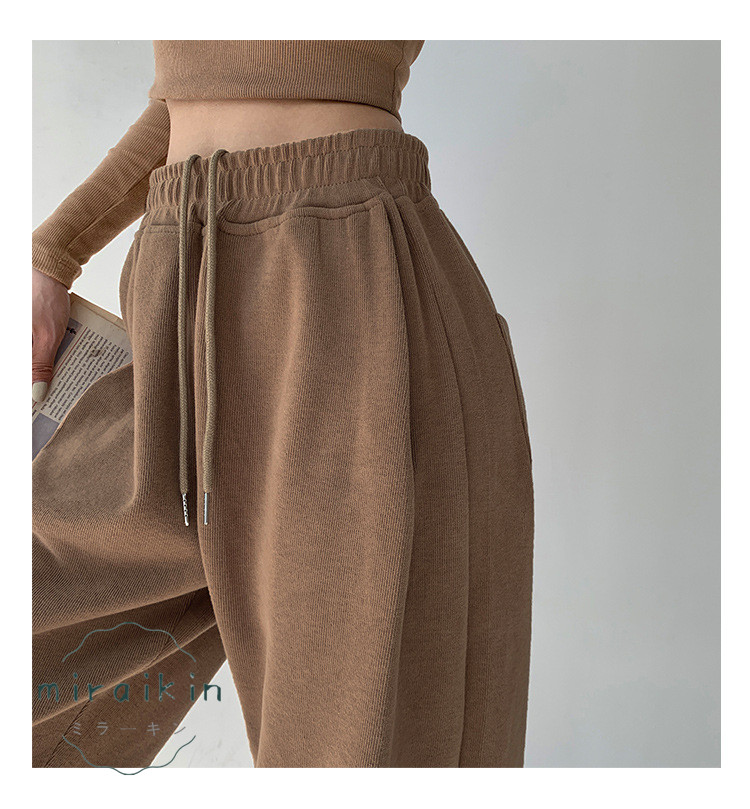 スウェットパンツ 韓国 レディース 新作 ドローストリング ジョガーパンツ ゆったり ファッション オルチャン ランニングウェア スウェット ウエストゴム パンツ