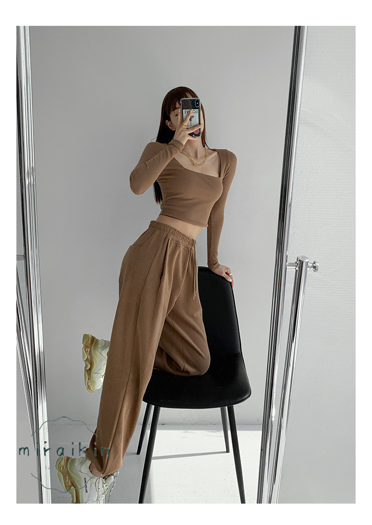 スウェットパンツ 韓国 レディース 新作 ドローストリング ジョガーパンツ ゆったり ファッション オルチャン ランニングウェア スウェット ウエストゴム パンツ