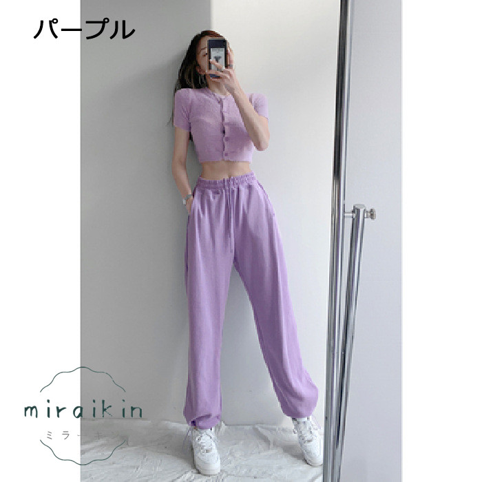 スウェットパンツ 韓国 レディース 新作 ドローストリング ジョガーパンツ ゆったり ファッション オルチャン ランニングウェア スウェット ウエストゴム パンツ