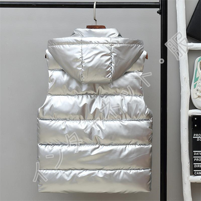 中綿ベスト メンズ ベスト アウター スタンドフード付き 取り外せ 防寒 送料無料 韓国風 撥水 着痩せ 暖か 秋冬 光沢感 おしゃれ ゆったり 軽量 