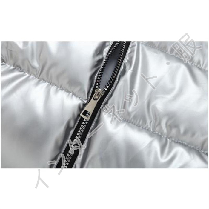 中綿ベスト メンズ ベスト アウター スタンドフード付き 取り外せ 防寒 送料無料 韓国風 撥水 着痩せ 暖か 秋冬 光沢感 おしゃれ ゆったり 軽量 