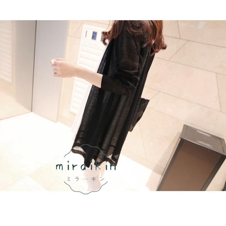 カーディガン レディース ロングカーディガン 春 夏 春夏 きれいめ ニット 黒 冷房対策 大人 コットン ブルー シンプル Vネック ホワイト 長袖 白 