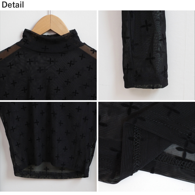 全品送料無料一部除く 十字架 ショート丈 シアートップス MA インナー 韓国 レディース プチプラ おしゃれ 