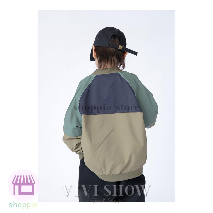 キッズ アウター 長袖 トップス ジャンパー シンプル カジュアル きりかえ 動きやすい ゆったり 着やすい おしゃれ あわせやすい 