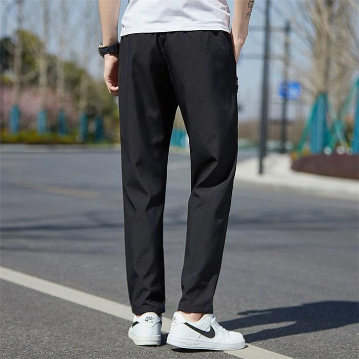テーパードパンツ メンズ ロングパンツ 無地 ボメンズ カジュアル シンプル 軽量 通学 パンツ きれいめ 通勤 