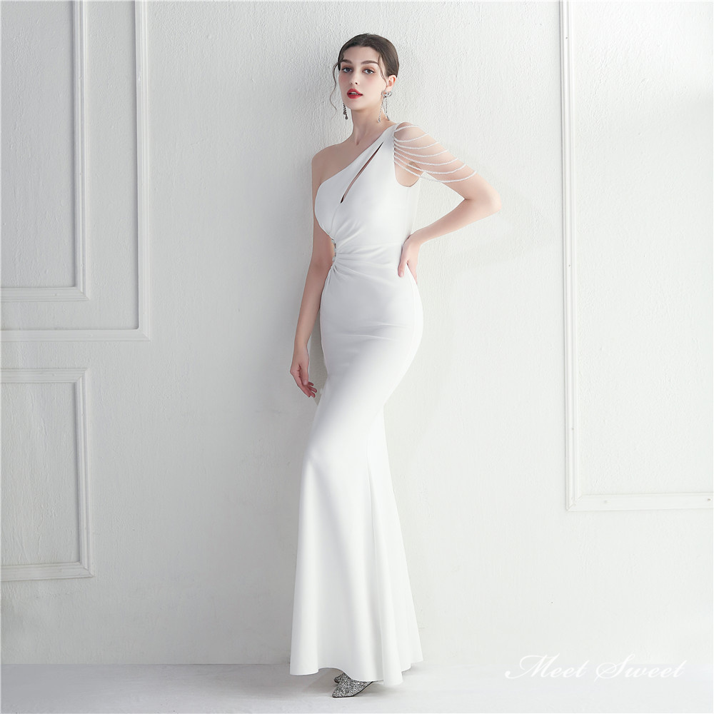 カラードレス ロングドレス マーメイドドレス パーティードレス ウェディングドレス 結婚式 披露宴 袖なし 発表会 ノースリーブ 演奏会 サテン ビーズ 二次会 