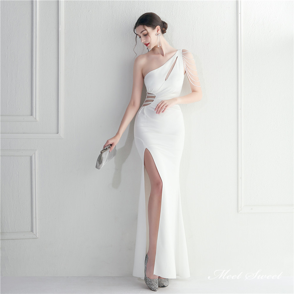 カラードレス ロングドレス マーメイドドレス パーティードレス ウェディングドレス 結婚式 披露宴 袖なし 発表会 ノースリーブ 演奏会 サテン ビーズ 二次会 