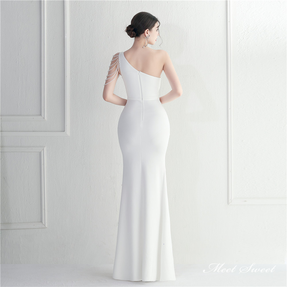 カラードレス ロングドレス マーメイドドレス パーティードレス ウェディングドレス 結婚式 披露宴 袖なし 発表会 ノースリーブ 演奏会 サテン ビーズ 二次会 