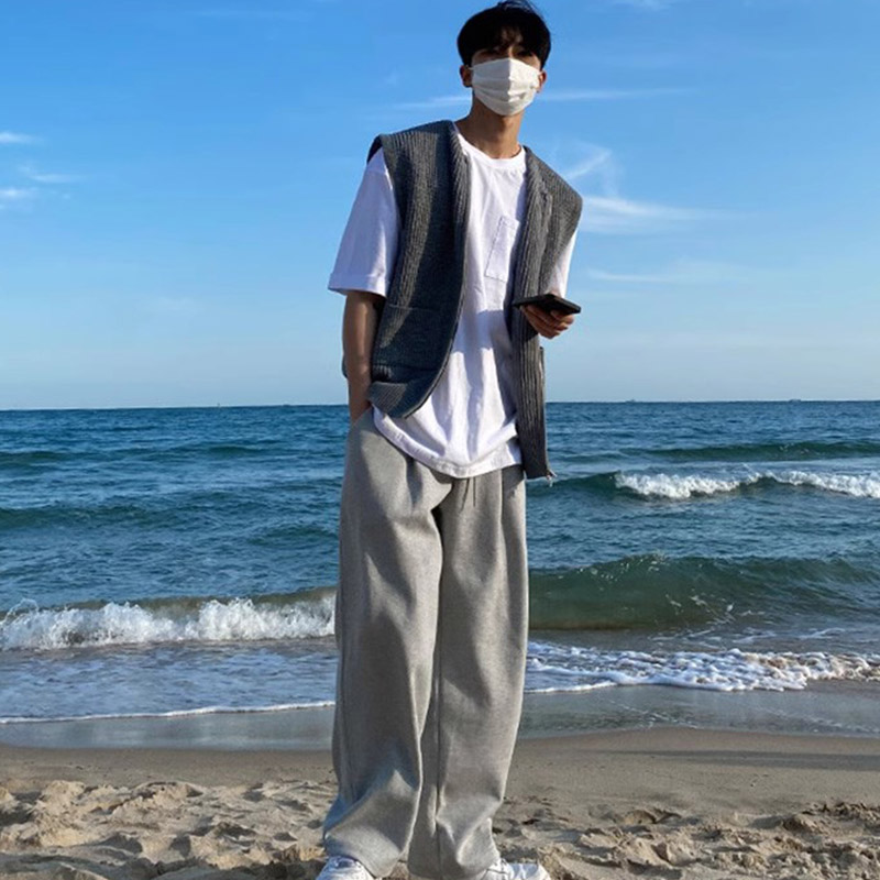 ニットベスト メンズ チョッキ 紳士服 ファスナー Vネック 前開き きれいめ ジップアップ オフィス トップス ビジネス 秋冬 カジュアル セーター おしゃれ 