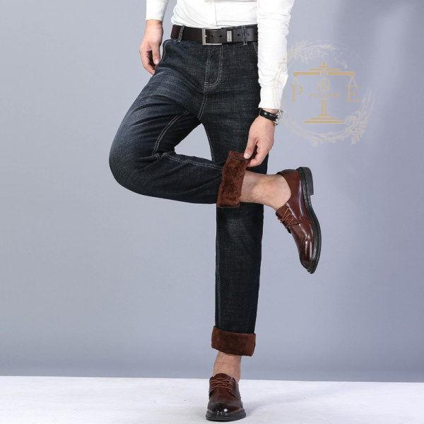 デニムパンツ 裏起毛パンツ メンズ スリムパンツ やや伸縮 暖ズボン 秋冬 暖かい 防風 おしゃれ 防寒 裏起毛 厚手 冬ズボン 暖パン 