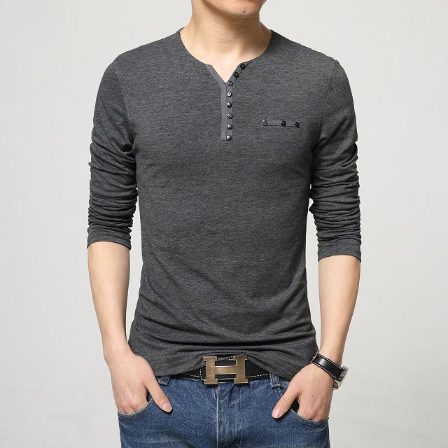 Tシャツ メンズ 秋 長袖 無地 Vネック 春 大きいサイズ トップス カジュアル ストレッチ シンプル 綿Tシャツ 
