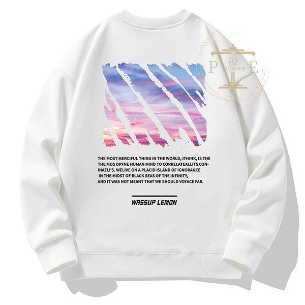 トレーナー メンズ プリントトレーナー 可愛い ふわふわ トレーナー 厚手 韓国風 男性 暖かい 秋冬 新作 お揃い クルーネック 