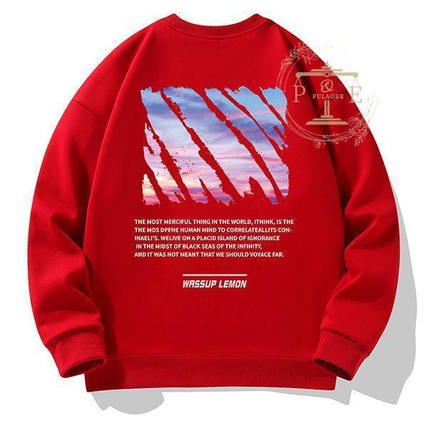 トレーナー メンズ プリントトレーナー 可愛い ふわふわ トレーナー 厚手 韓国風 男性 暖かい 秋冬 新作 お揃い クルーネック 