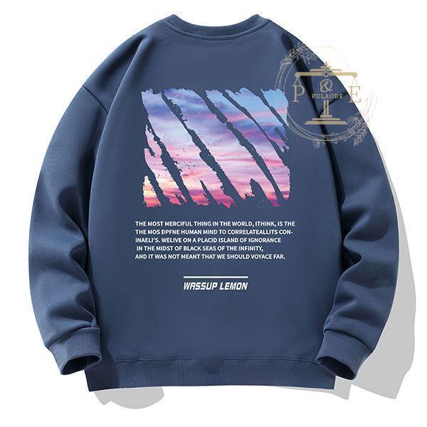 トレーナー メンズ プリントトレーナー 可愛い ふわふわ トレーナー 厚手 韓国風 男性 暖かい 秋冬 新作 お揃い クルーネック 