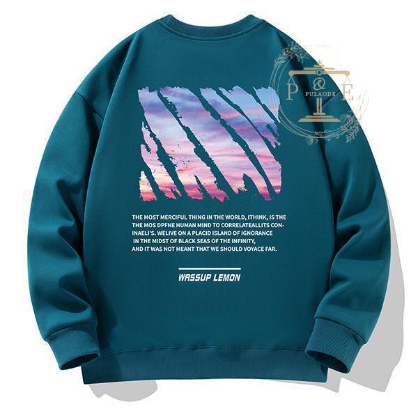 トレーナー メンズ プリントトレーナー 可愛い ふわふわ トレーナー 厚手 韓国風 男性 暖かい 秋冬 新作 お揃い クルーネック 