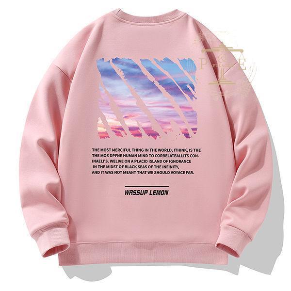 トレーナー メンズ プリントトレーナー 可愛い ふわふわ トレーナー 厚手 韓国風 男性 暖かい 秋冬 新作 お揃い クルーネック 